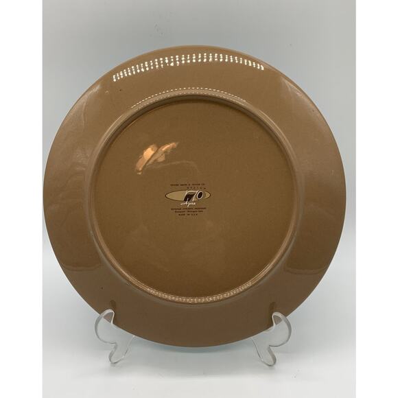 VTG MCM Taylor Smith Taylor AZURA Ceramic Stoneware Dinner Plate 10.5” Read - Picture 3 of 6